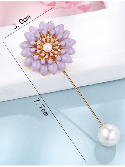 d228 Alloy With  Enamel Romantic Flower Brooches