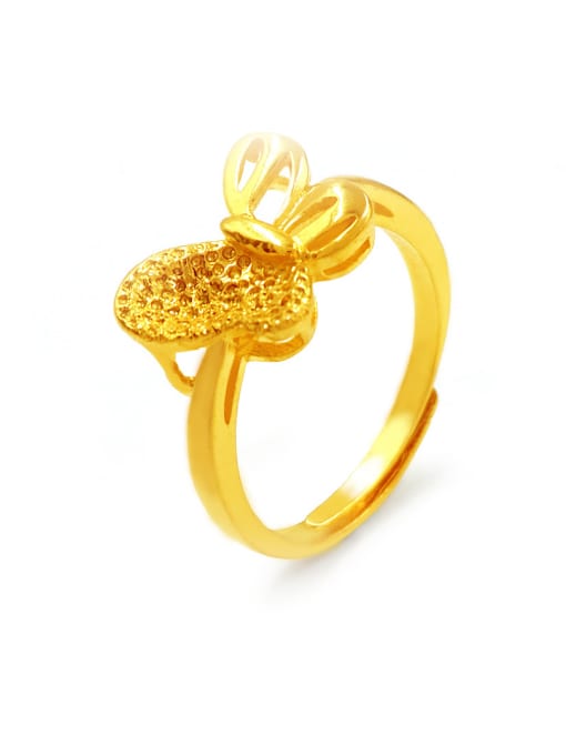 A Gold Plated Butterfly Shaped Ring