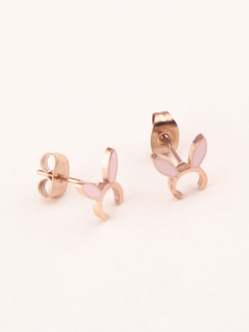 GROSE Cute Rabbit Ears Stud Earrings 0