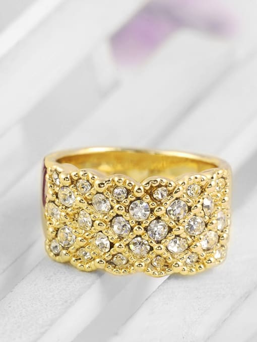 Ronaldo Exquisite 18K Gold Plated Austria Crystal Ring 1