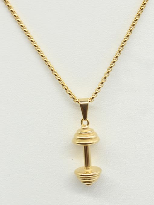 XIN DAI Dumbbell Pendant Clavicle Women Necklace