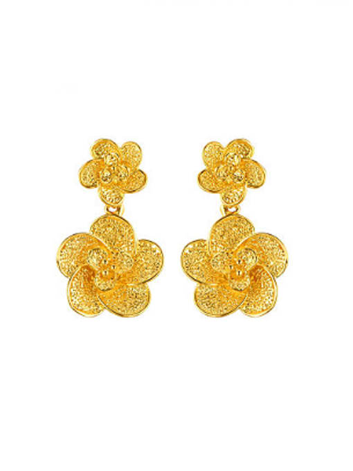 XP Retro style Flowery Stud Earrings 0