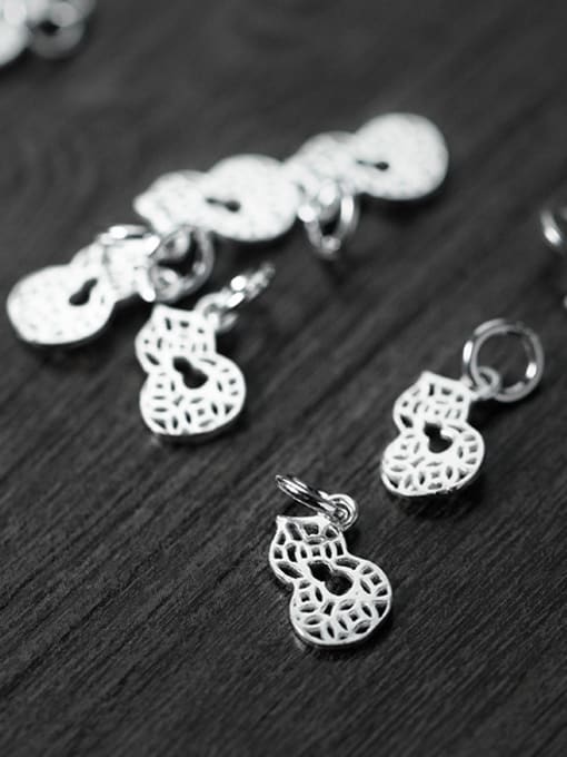 FAN 925 Sterling Silver With Silver Plated Cute Irregular Charms 0