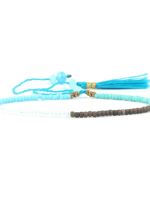 HB561-G Woven Tassel Women Fashion Bracelet