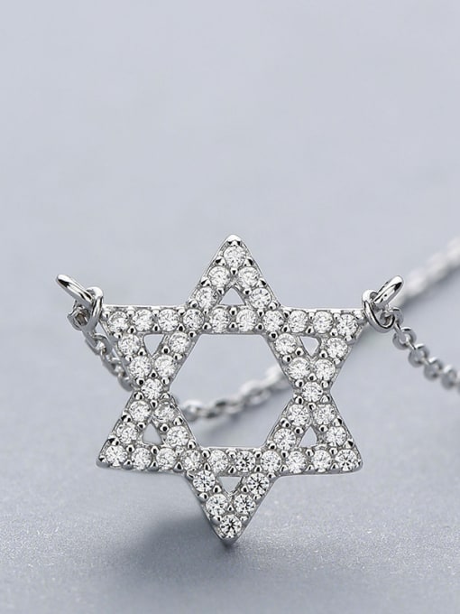 One Silver Star Shaped Necklace 0