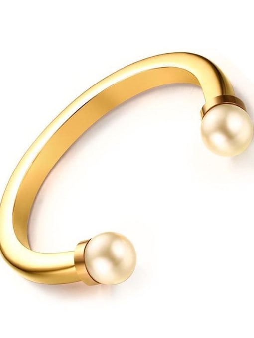 Golden Bracelet Gold synthetic pearl stainless steel bracelet