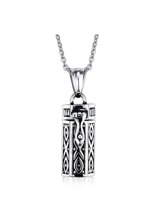 CONG Delicate Geometric Shaped Stainless Steel Pendant 0