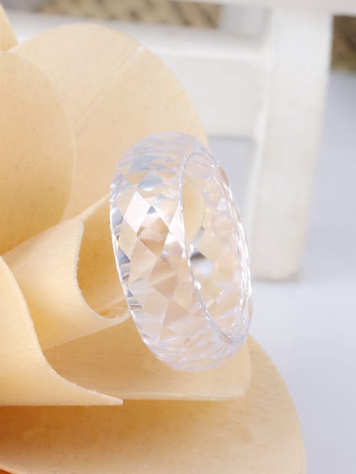White High Quality Zircon Crystal Rings