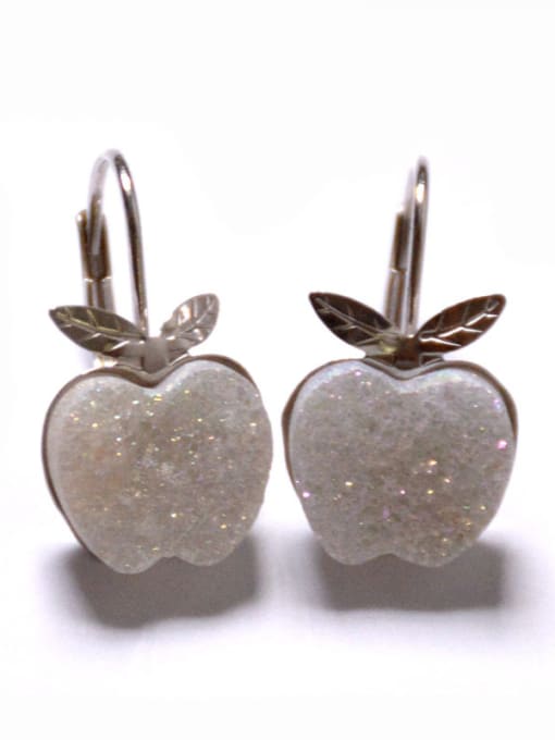 Tess Fashion Natural Crystal Apple Earrings 2