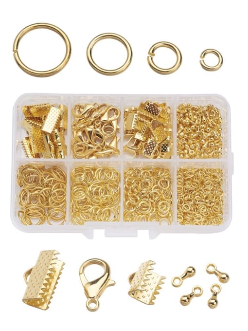 1 box of gold Iron With Anti Oxidation Simplistic Irregular Findings & Components