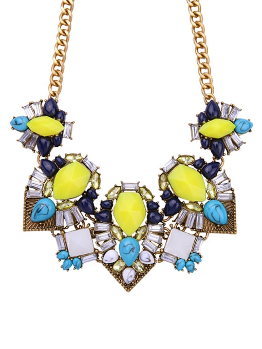 KM Luxury Colorful Multi-layer Women Necklace 1