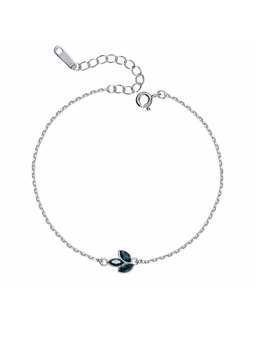 CEIDAI S925 Silver Leaf-shaped Bracelet
