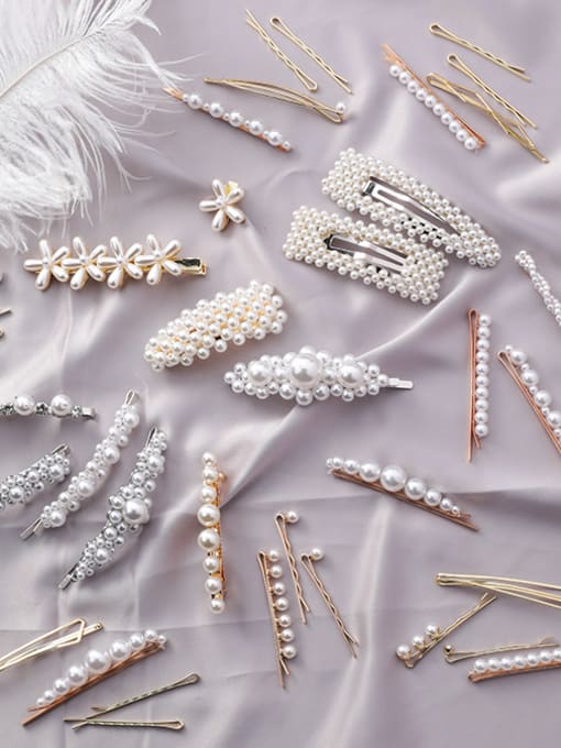Girlhood Alloy With New retro pearl hairpin Hair Pins