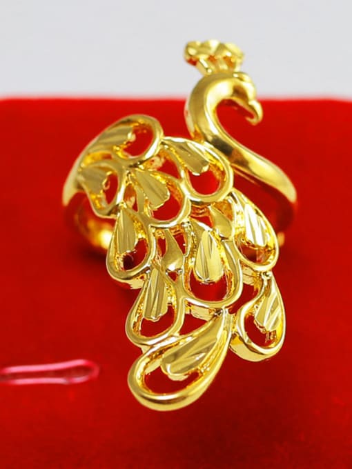 Neayou Women Exquisite Peacock Shaped Ring