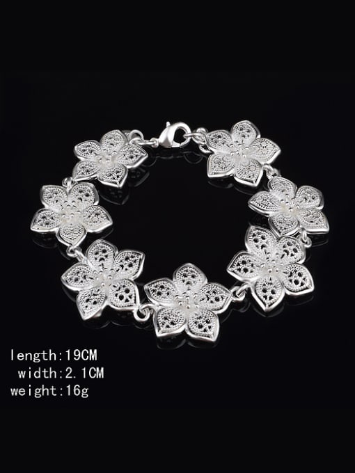 Ya Heng Fashion Rosary Flowers Copper Bracelet 2