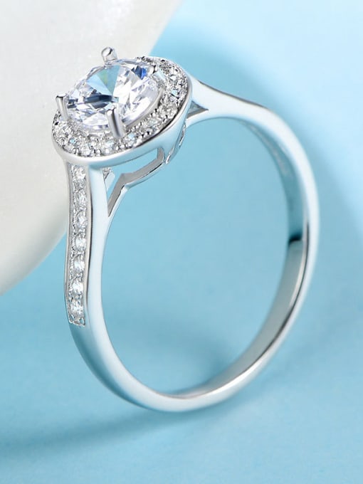 UNIENO Women Round-shaped Engagement Ring 2
