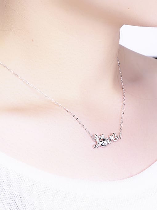 One Silver Personalized Love Little Bunny 925 Silver Necklace 1