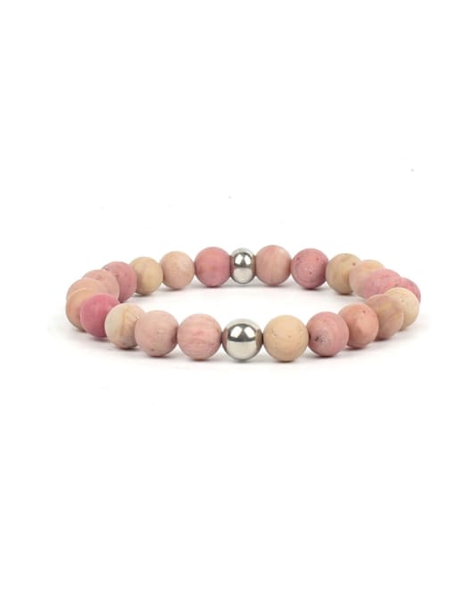 KSB1020-S Redwood Simple Style Colorful Semi-precious Stones Bracelet