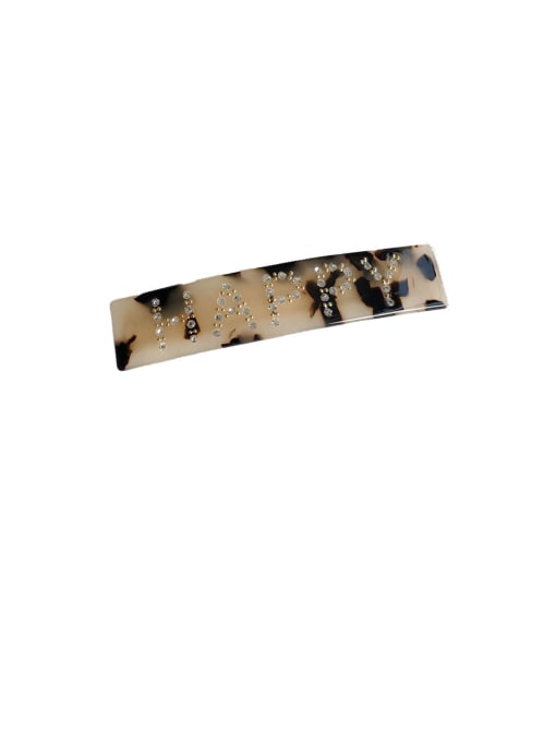 Happy light brown Alloy With Cellulose Acetate Fashion  Geometric Barrettes & Clips