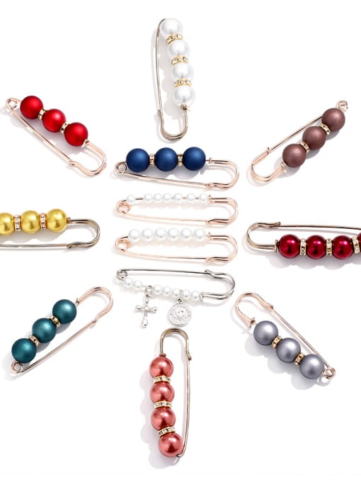 KK Alloy With Gold Plated Trendy clip Brooches 3
