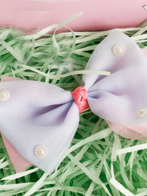 Mint Pink Elegant Bow Hair clip