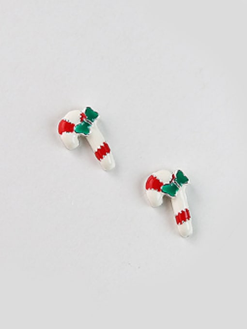 Peng Yuan Tiny Santa Stick Stud Earrings 0