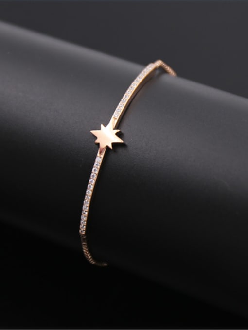 Rose Gold 2018 Star Shaped Stretch Bracelet