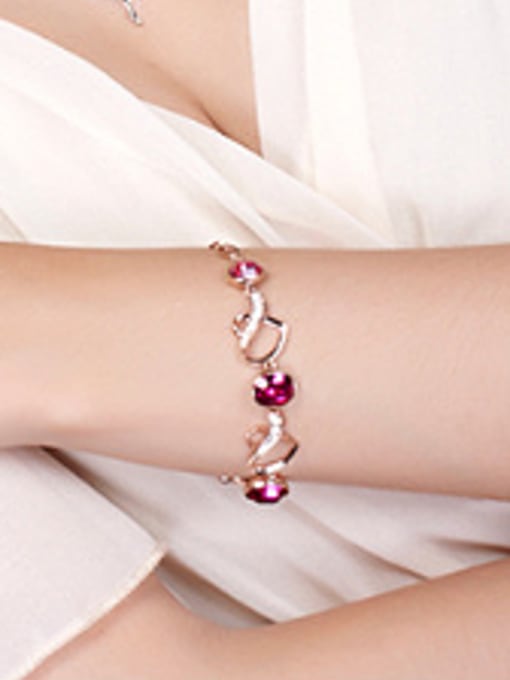 OUXI Fashion Austria Crystal Women Bracelet 1