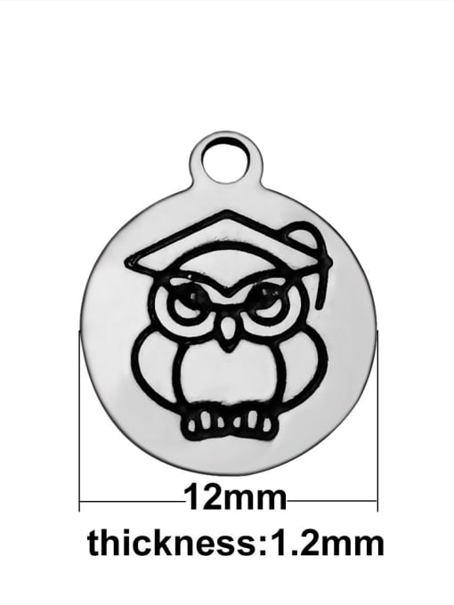FTime Stainless Steel With Cute Round with owl Charms 2
