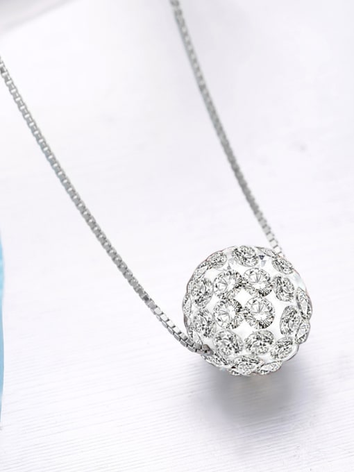 One Silver 2018 925 Silver Ball Necklace