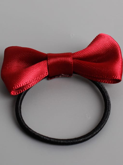 wine red Seven Royal Princess with a hair rope ring the children are 60027 Classic Hair Bow