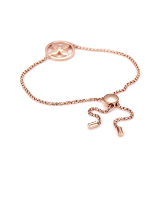 JINDING Fashion 18K Rose Gold Adjustable Bracelet 3