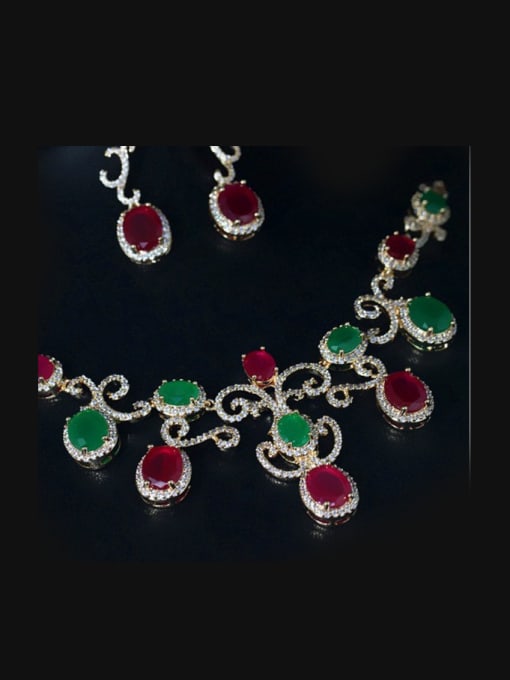 L.WIN Retro Wedding Accessories Four Pieces  Jewelry Set 1