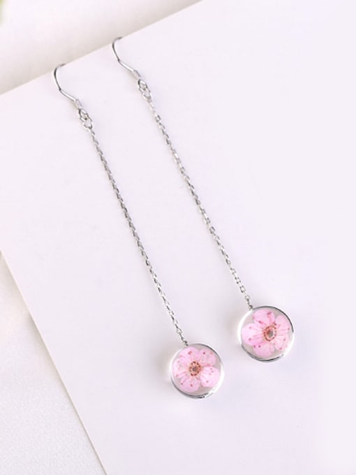 Peng Yuan Fashion Glass Ball Flowery Drop Earrings 0