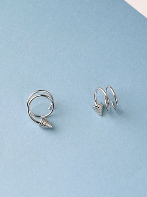 Peng Yuan Simple Tiny Circular Cone Stud Earrings 2