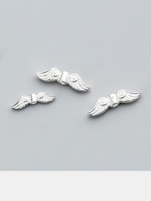 FAN 925 Sterling Silver With Silver Plated Cute Angel Angel wings 2