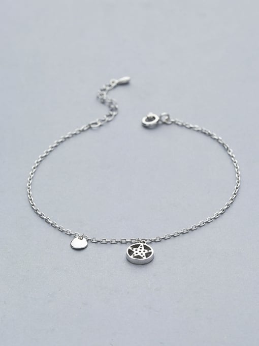 One Silver Women Exquisite Star Shaped Bracelet 2