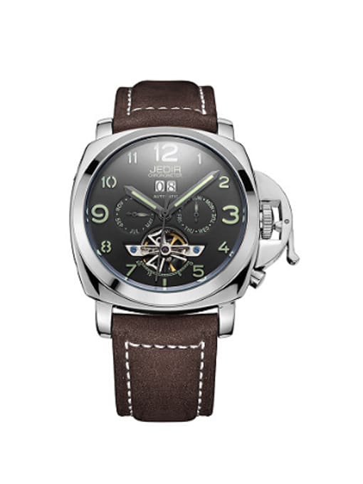 YEDIR WATCHES JEDIR Brand Calendar Hollow Mechanical Watch 0