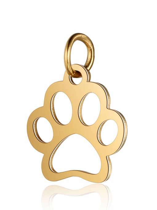 XT452G-gold Stainless Steel With Gold Plated Fashion Dog Charms