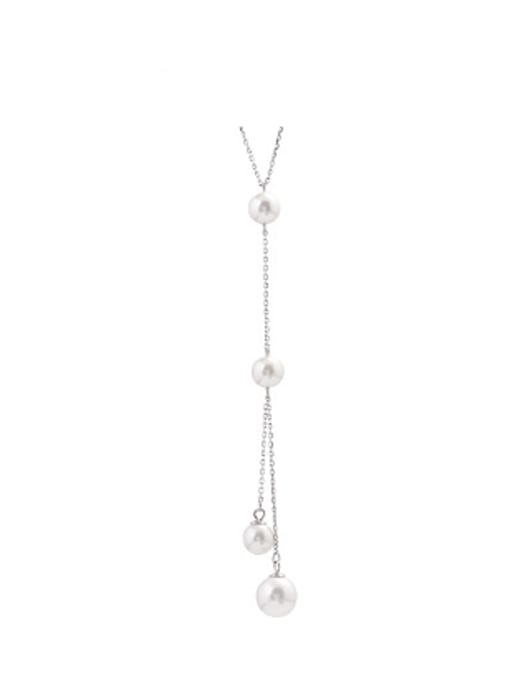 Peng Yuan Fashion Freshwater Pearls Silver Necklace 0