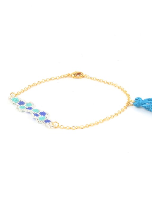 HB546-M Western Style Handmade Alloy Tassel Bracelet