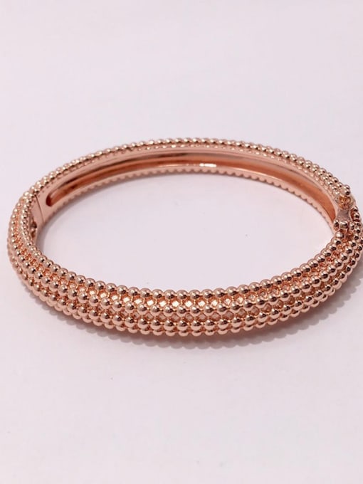 rose Titanium With Gold Plated Personality Irregular Bangles
