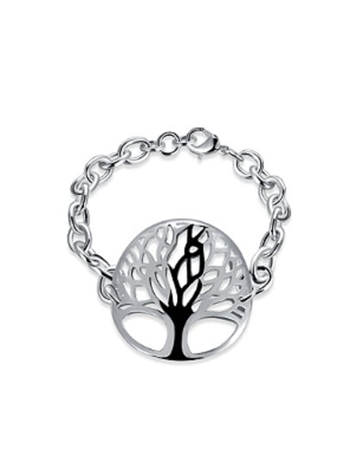 OUXI Simple Round Hollow Tree Bracelet 0