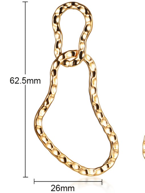 LI MUMU Copper With 18k Gold Plated Fashion Stud Earrings 1