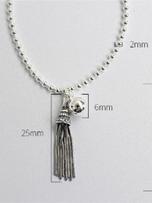 DAKA Fashion Little Tassels Tiny Beads Silver Bracelet 2