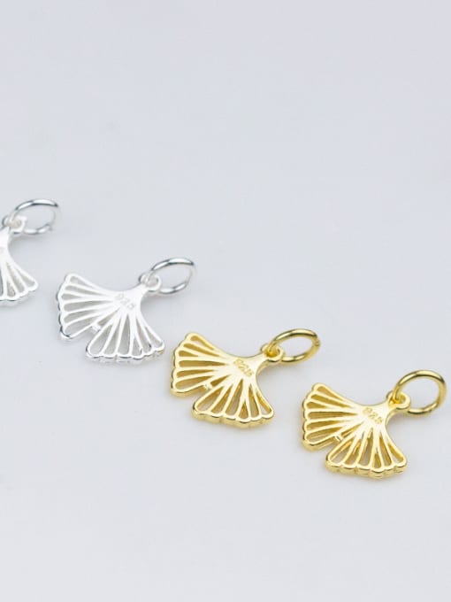 FAN 925 Sterling Silver With 18k Gold Plated Trendy Charms 3