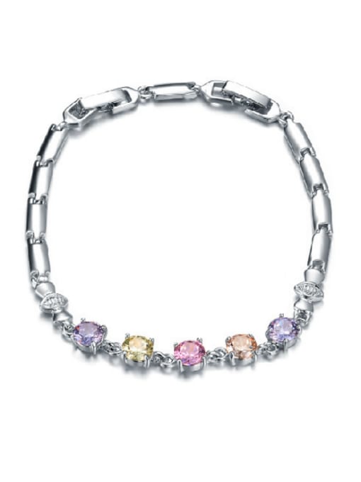 Qing Xing Fashion Female Birthday Gift Exquisite Zircon Bracelet