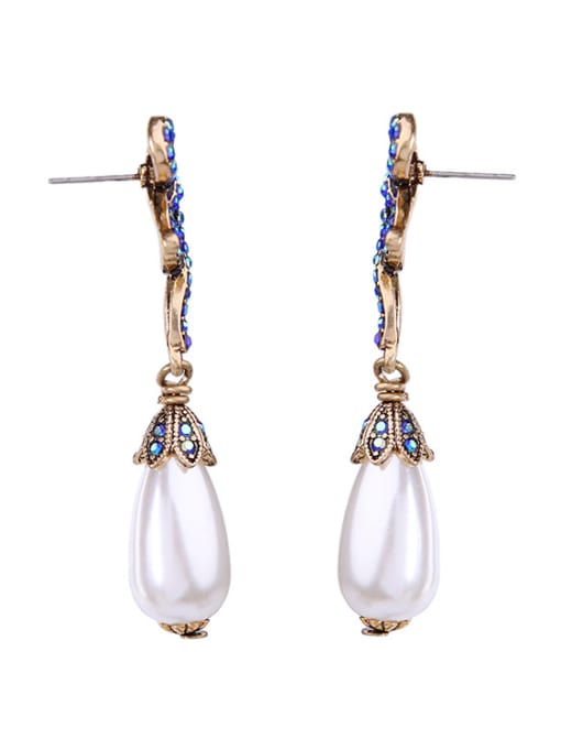 KM Bow Artificial Pearls drop earring 1