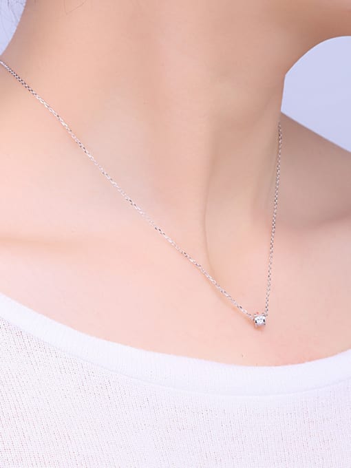 One Silver 2018 S925 Silver Zircon Necklace 1