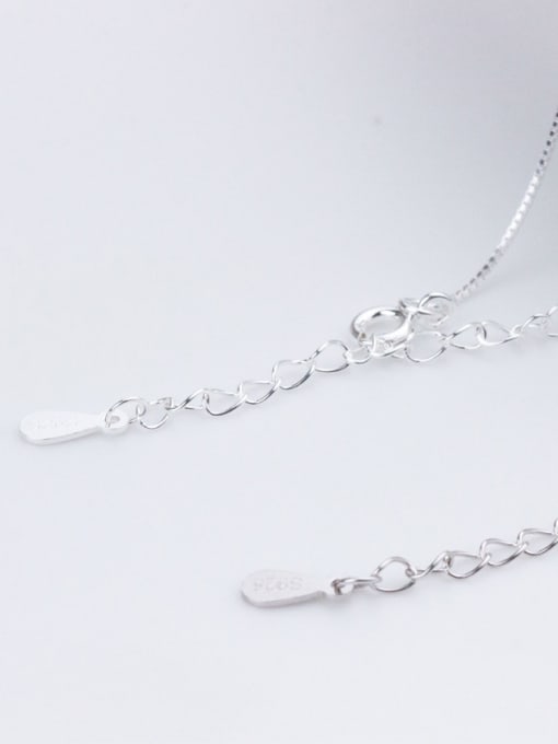 FAN 925 Sterling Silver With Silver Plated box chain 40cm-45cm 2